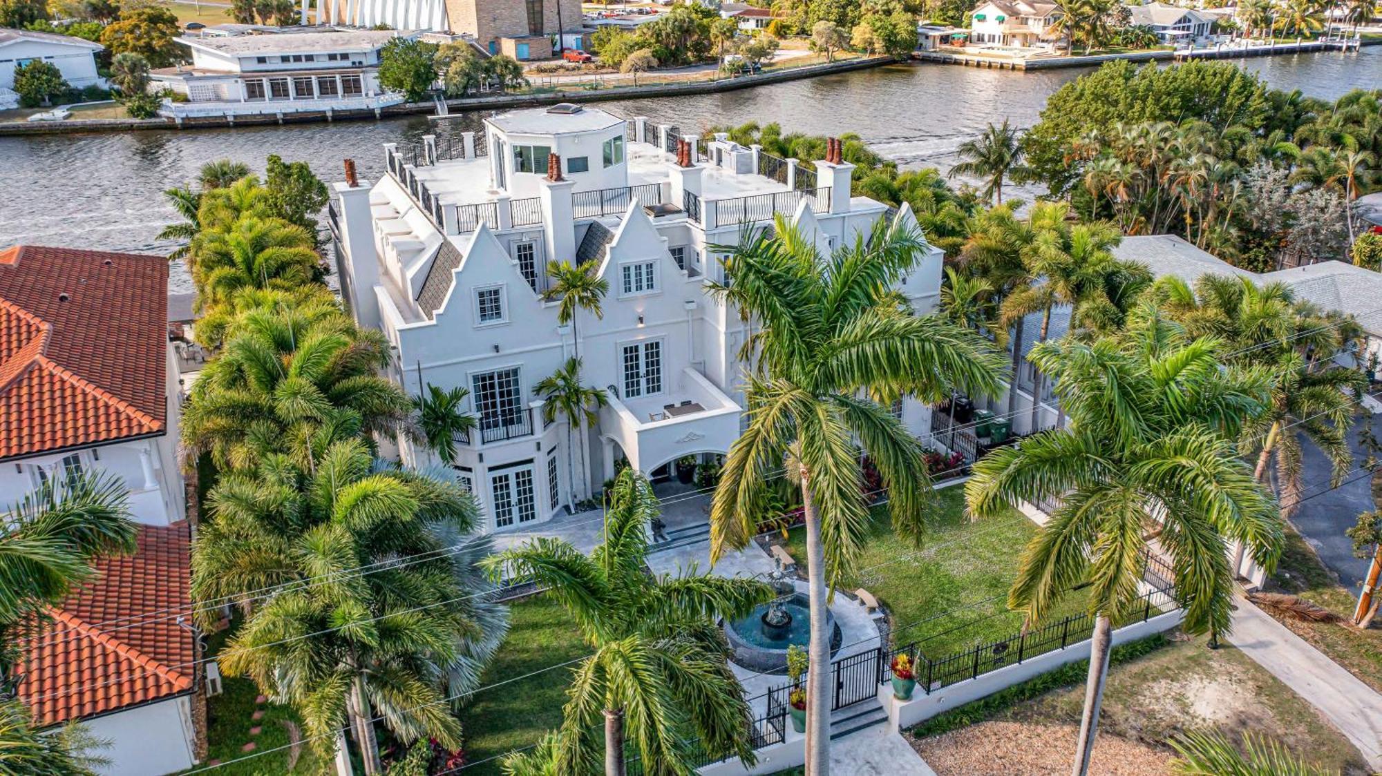 The Modern Castle Canal View Access Rooftop Living Greenhouse Vlllas Fort Lauderdale Zewnętrze zdjęcie